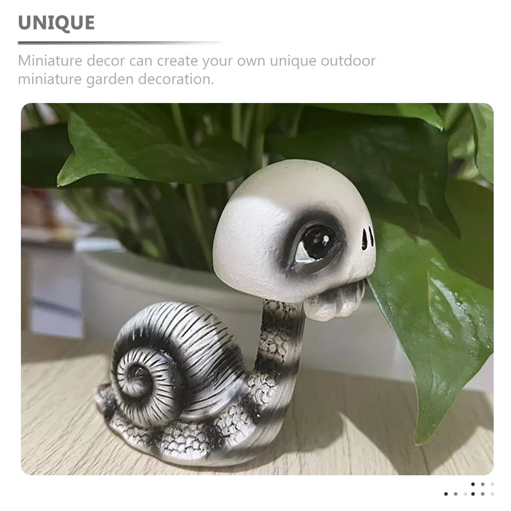 Украшение на Хэллоуин пупс череп улитка домашний офис изделия из смолы