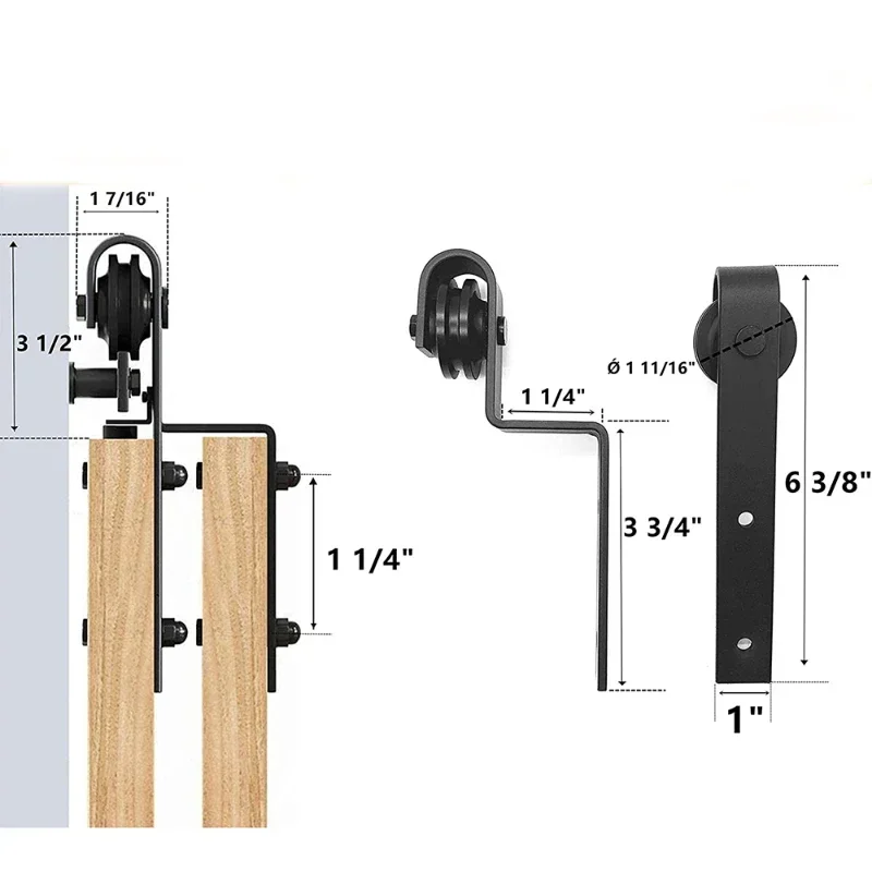 Фурнитура для раздвижных дверей шкафа вешалок обходной плавно тихие (не