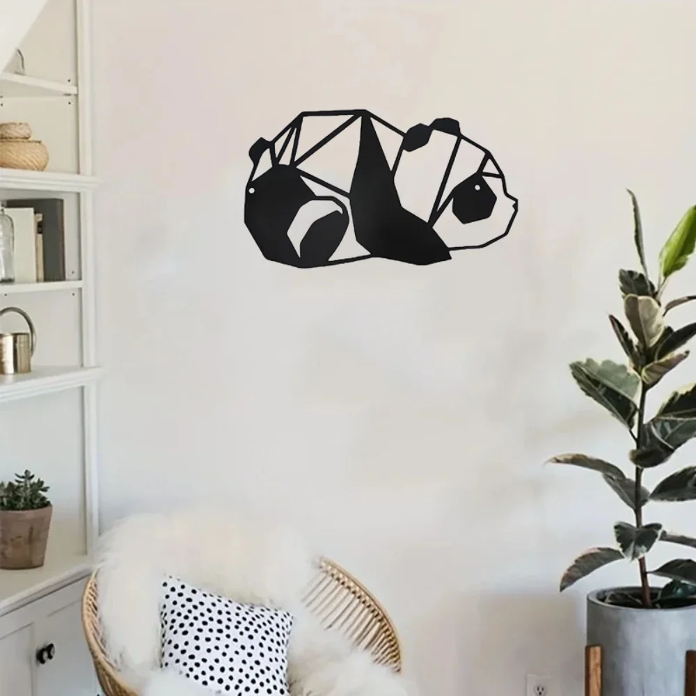 Очаровательные Металлические Панды Украшение На Стену 1 Шт. Уличный Домашний