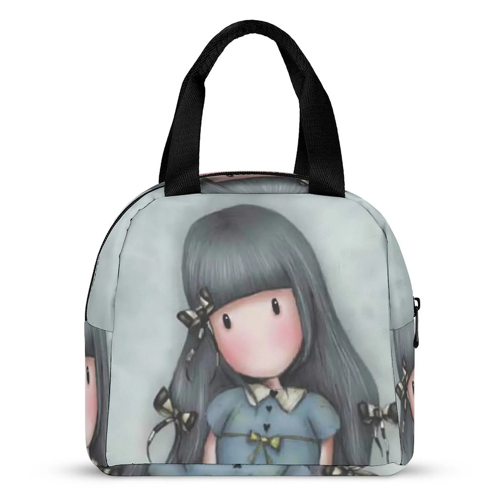 

Santoro Gorjuss Lunch Bag Cartoon Print Retro Lunch Box Travel Convenient Thermal Lunch Bags Adult Waterproof Print Cooler Bag