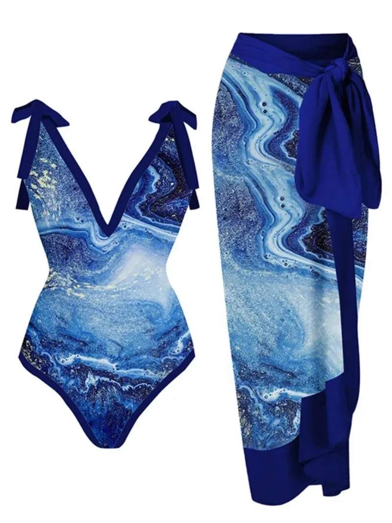 2023 New Holiday Retro One Piece Swimsuit Beach Dress Womem Green Swimwear Female Luxury Brazilian Bathing Suit Summer