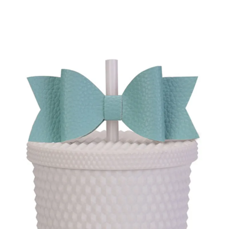 Женская кружка соломенная стеклянная украшение в виде галстука-бабочки чашка