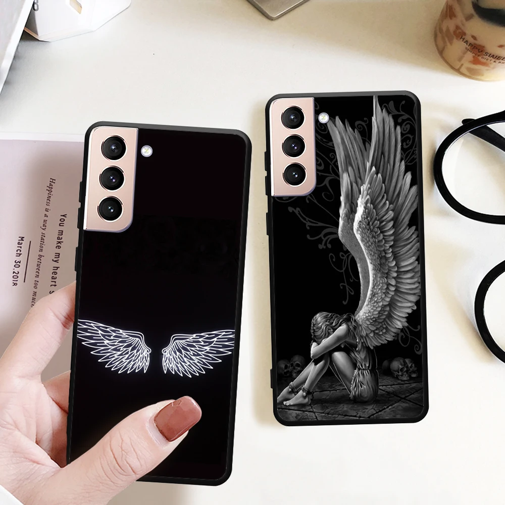 

For Samsung Angel Wings Phone Case Cover For Samsung GalaxyA73 A53 A33 A70 A50 A30 A10 A40 A71 A30S A50S minimalist phone case