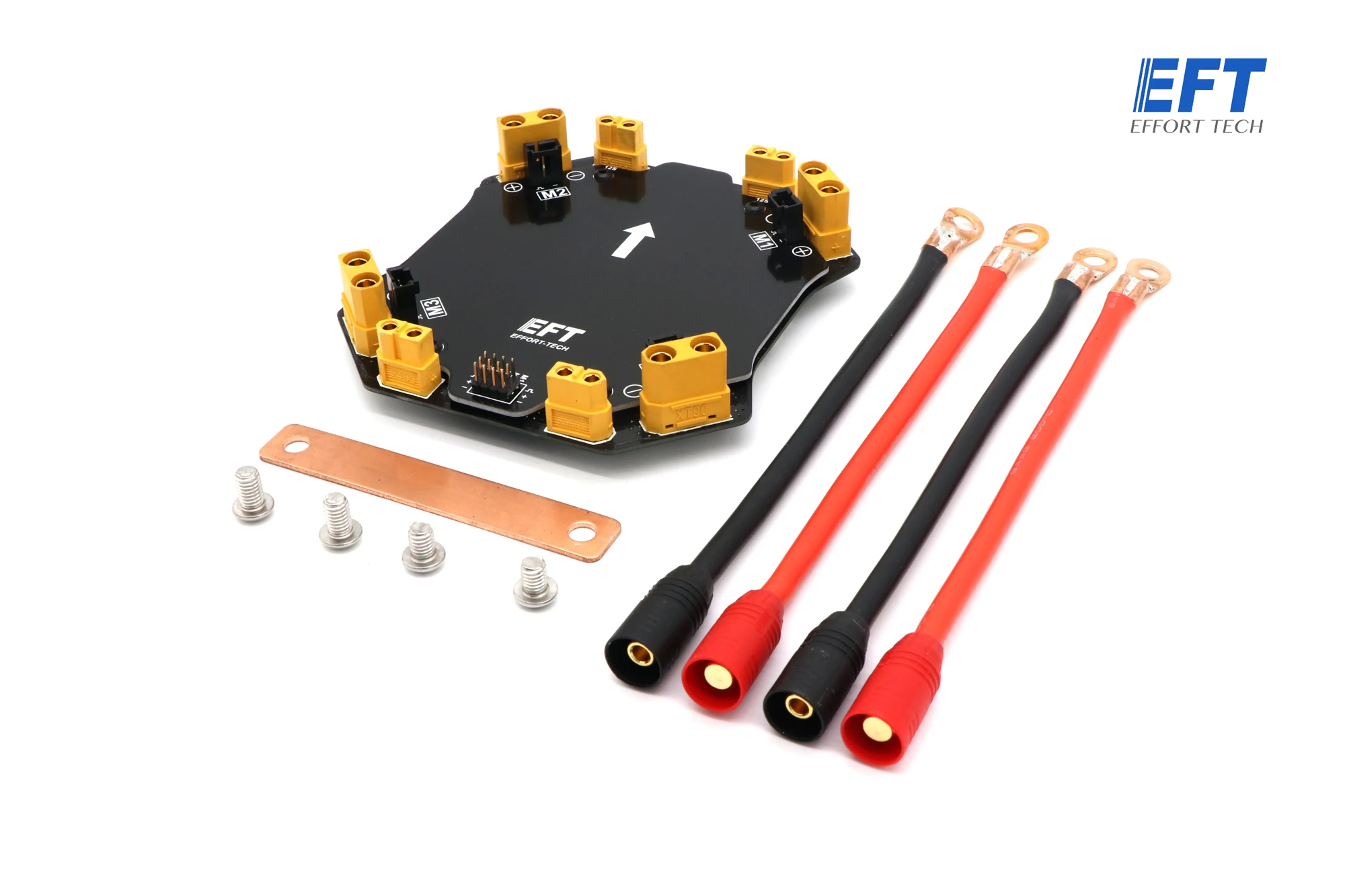 

EFT high current 200A Power distribution board wiring PDB 7 oz for 8 ESC protection plant Drone fog machine