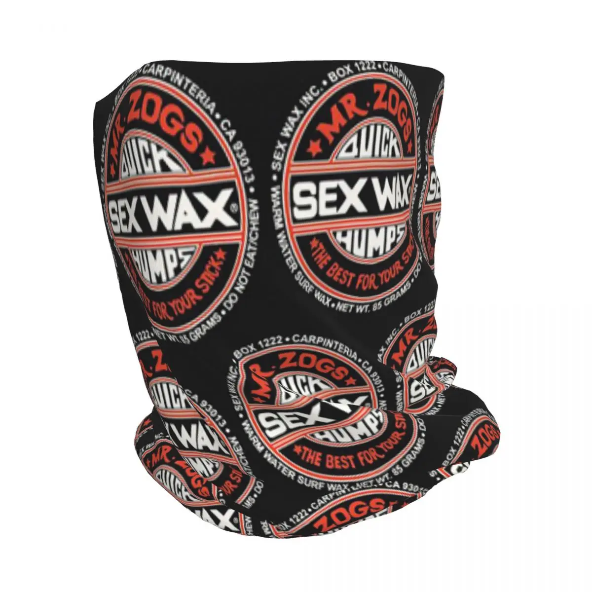 Фото Многофункциональная балаклава-бандана Mr Zogs Surfing Sex Wax: шарф-маска для лица, шапка-бини для мужчин и женщин, взрослых, на все сезоны №2