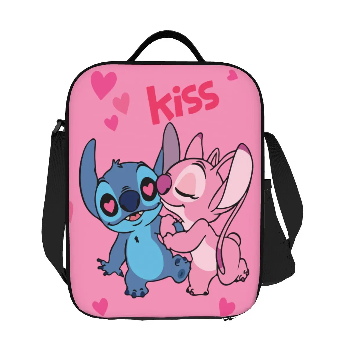 Индивидуальная Изолированная женская сумка для ланча Kiss Stitch Angel милая Термосумка