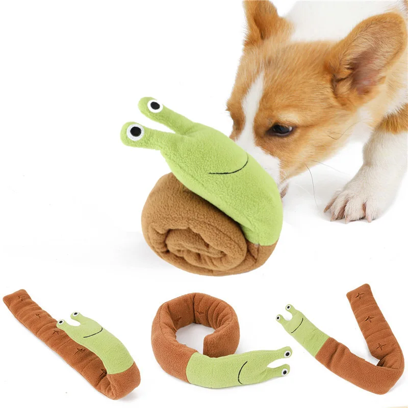 

Dog Puzzle Snails Interactive Toys Encourage Natural Foraging Skills Portable Nonslip Pet Snuffle Mat Slow Feeder Easy To Clean
