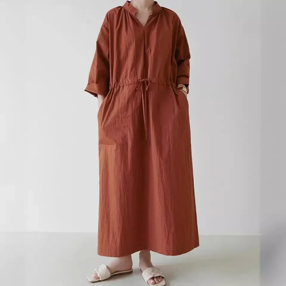 В наличии новинка лета 2024 простое однотонное корейское платье с регулируемой