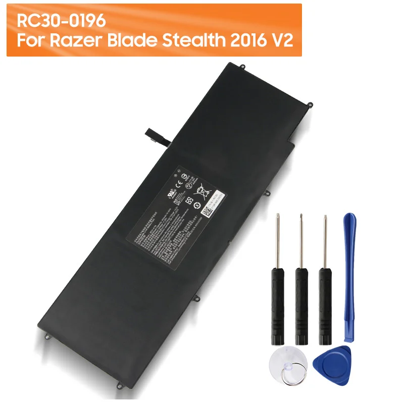 Запасная аккумуляторная батарея для Razer Blade Stealth 2016 V2 RC30-0196 3ICP4/92/80 i7-7500U/0168/0239 RZ09-0196