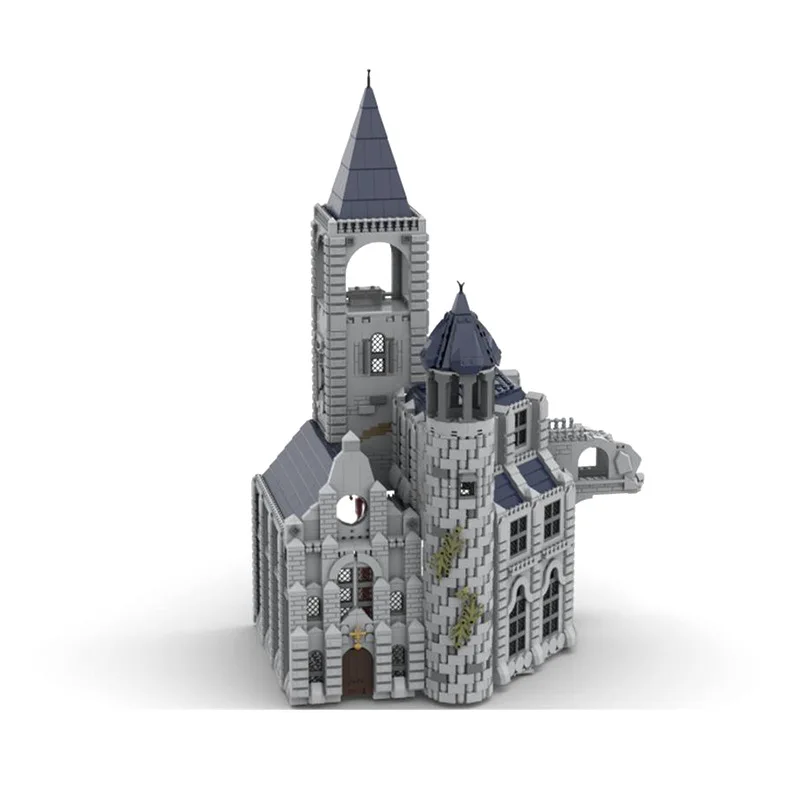 

MOC Moonlight Castle Building Block Modular Architecture Brick Model Toy for Kids Christmas Gift Halloween Middle Ages