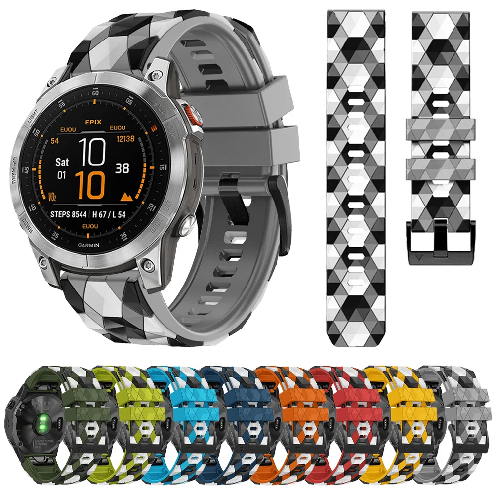 

Ремешок силиконовый для Garmin Fenix 7X 7 6X 6 Pro/GPS 5 5X Plus 3 3HR