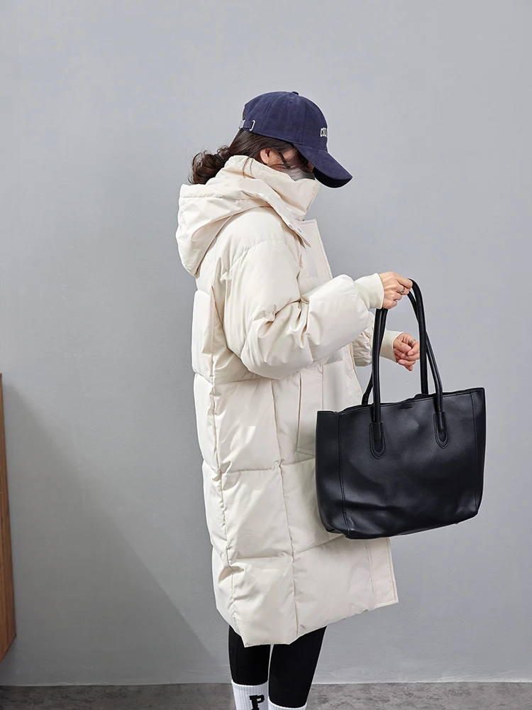 Пуховик корейской серии с капюшоном одежда на хлопковой подкладке женская