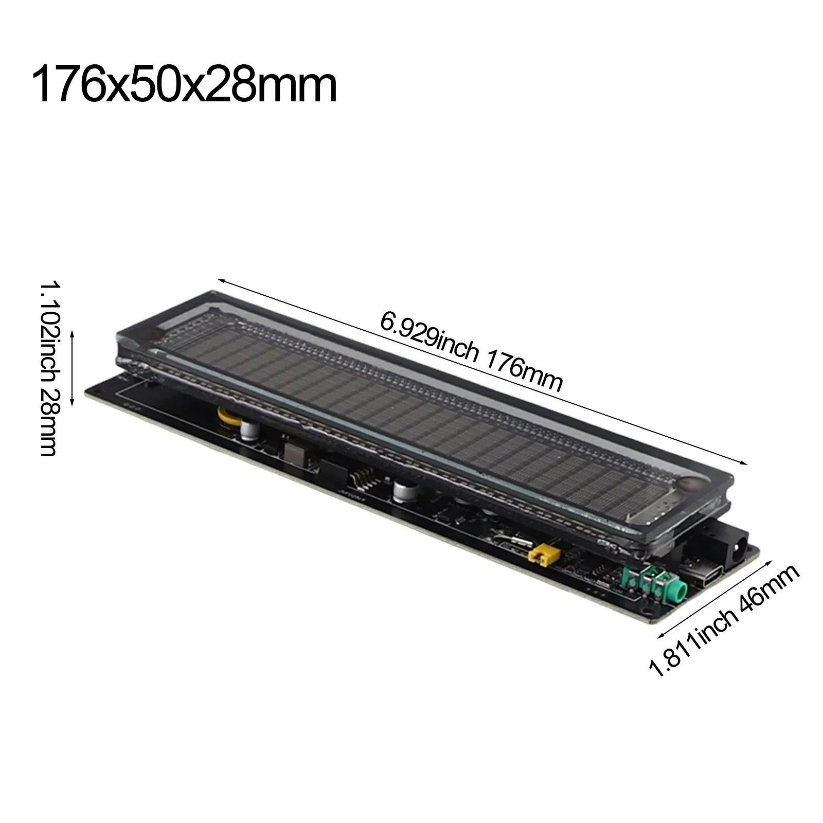 AK2515 MIC Pick Up Audio Spectrum VFD Измеритель уровня звука VU Meter Экран Дисплей Ручные