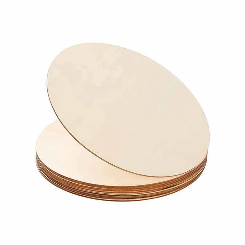 FBIL-10PCS круглые необработанные деревянные диски из натурального дерева для рукоделия, центральные детали, рождественские украшения «сделай сам»