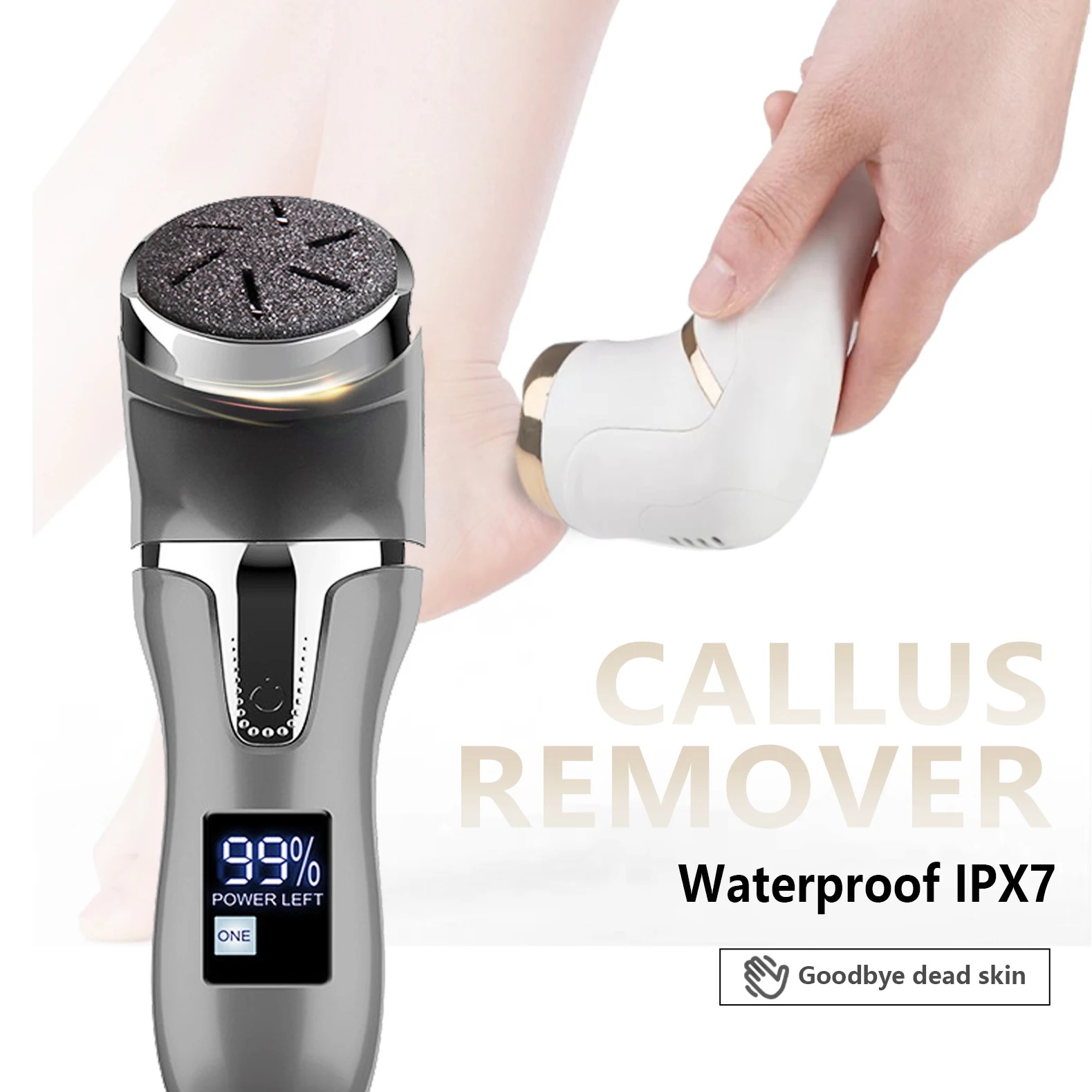 

Новый ежедневный уход за ногами педикюрный шлифовальный Рашпиль вакуумный Электрический инструмент для удаления мозолей пилка с ЖК-диспле...