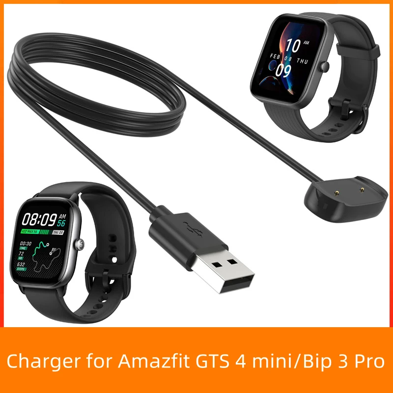 

For Amazfit GTS 4 Mini Charging Cable Bip 3 Pro Charger