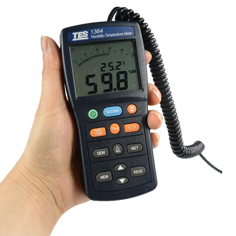 

TES-1364 Digital Datalogging Humidity Temp Temperature Meter Tester