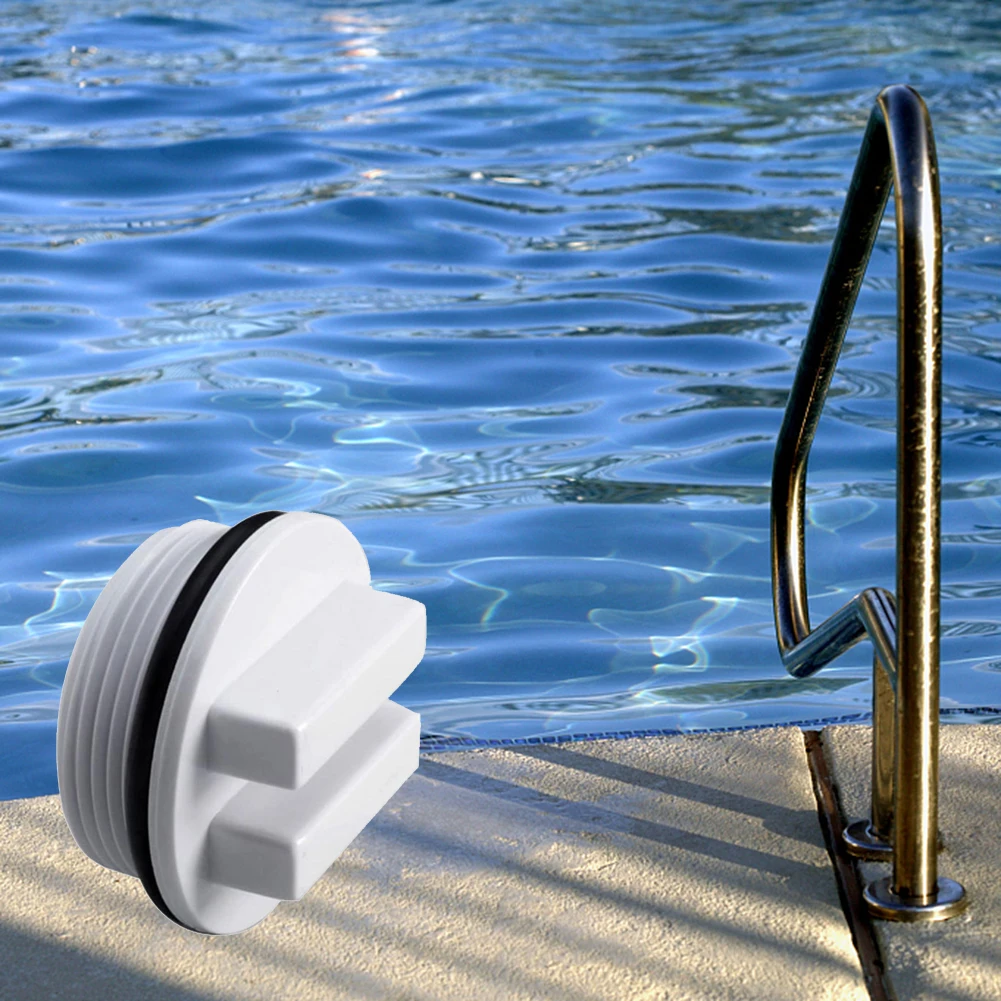 

Pool Return Line Winterizing Plug Filter Antifreeze Drain Cap Winter Plug with O-Ring for Swimming Pool Accessories 53x35mm