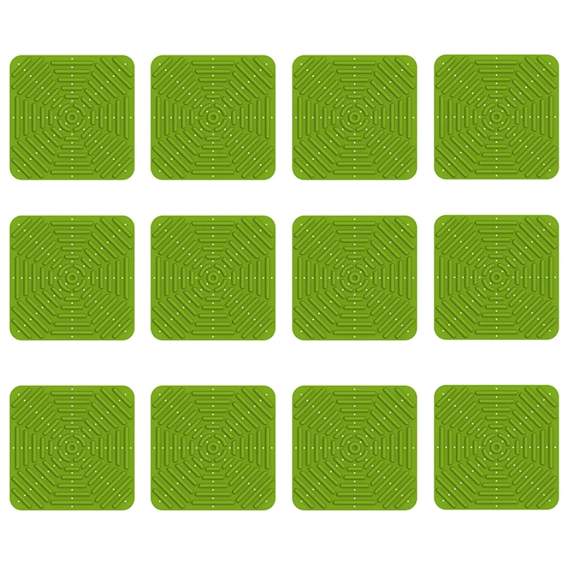 

6Pack Chicken Nest Mat Washable Nesting Pads Chicken Nesting Boxes Chicken Bedding For Chicken Coop, 12 X 12 Inch Green