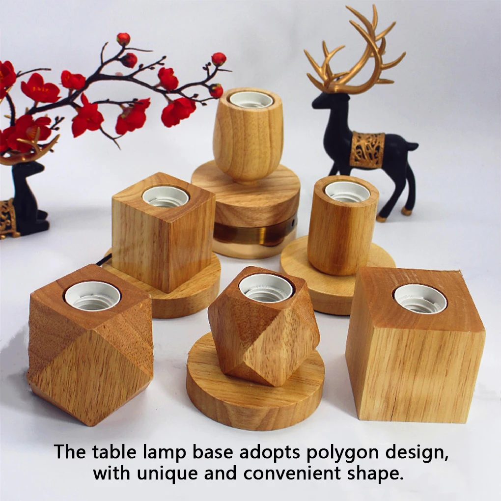 

Table Lamp Base Decorative Light Socket Reading Lamps Bases Holder EU-Plug Bedside Lights Decor Display Stand Type 2