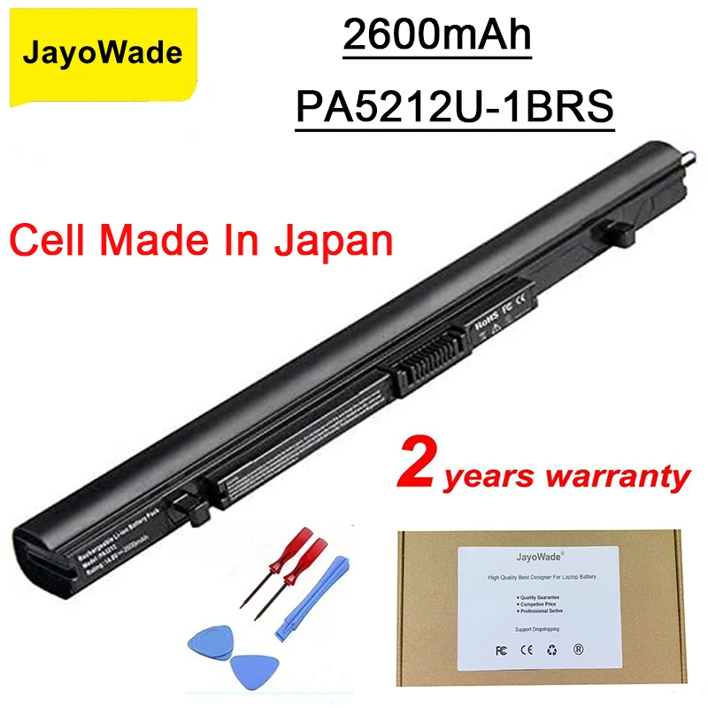 

JayoWade New PA5212U PA5212U-1BRS Battery for Toshiba Satellite Pro A30 A40 A50 R4 R50 Tecra A40 A50 C40 C50 Z50 Portégé A30 Z20