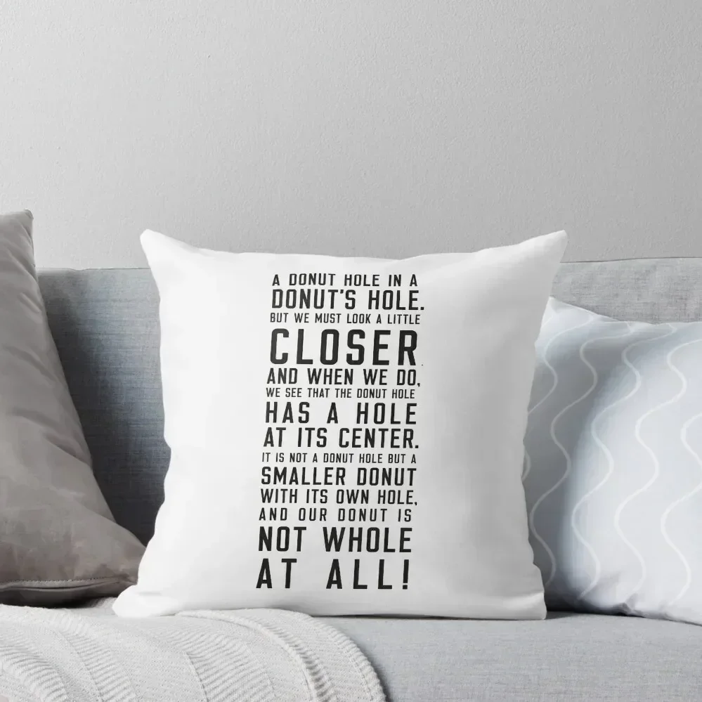 Benoit Donut Hole Speech Throw Pillow Наволочки для кровати роскошные аксессуары дома подушка