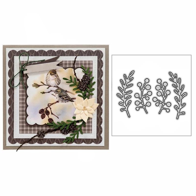 

New 2022 Four Common Flowers Metal Cutting Dies For DIY Scrapbooking and Card Making Embossing Craft Decorative No Stamps