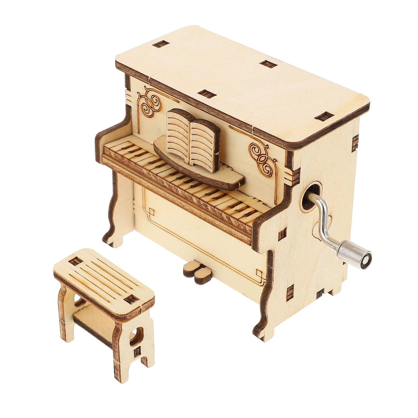 

1Set Self-Assembling Piano Piano Puzzle 3D Puzzle Wooden Puzzle for Gift Kids Home