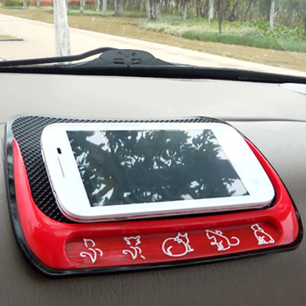 

Нескользящий коврик для автомобиля, милый волшебный Противоскользящий коврик, Универсальный Автомобильный декоративный липкий коврик для...