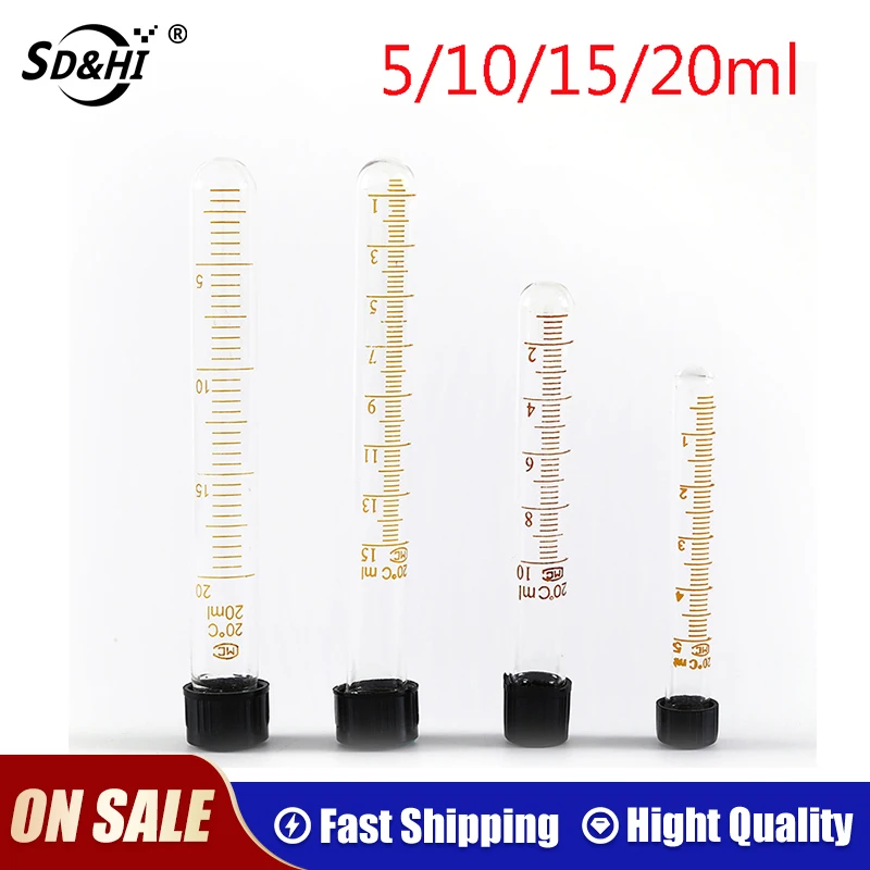 

1 шт., лабораторная трубка для измерения массы, 5/10/15/20 мл