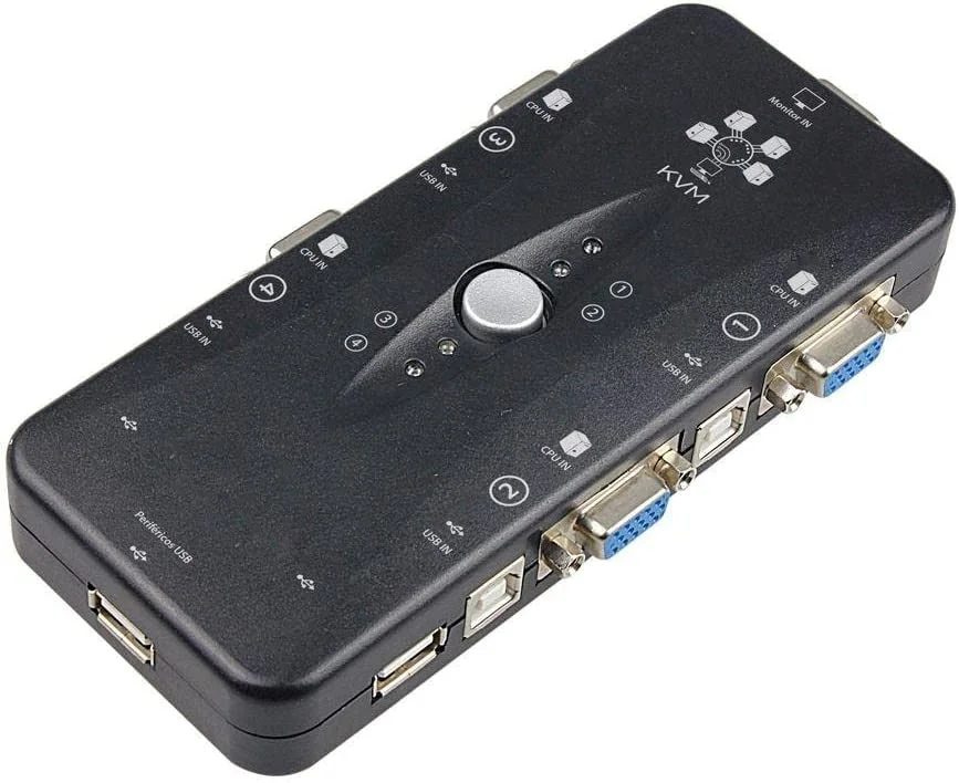 

2023 new Chaveador Kvm Usb Vga Switch Para 4 Computadores 9391