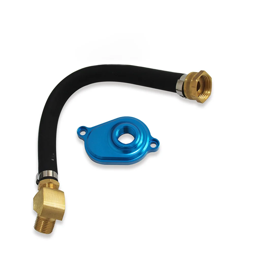 

For 03-07 Ford F250 Oil Cooler Flush Kit with Aluminum Anode Adapter