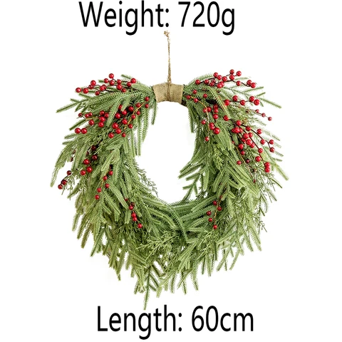 Рождественский венок настенный искусственный венок зимний венок гирлянда венок для входной двери Рождественский венок для использования в помещении и на открытом воздухе