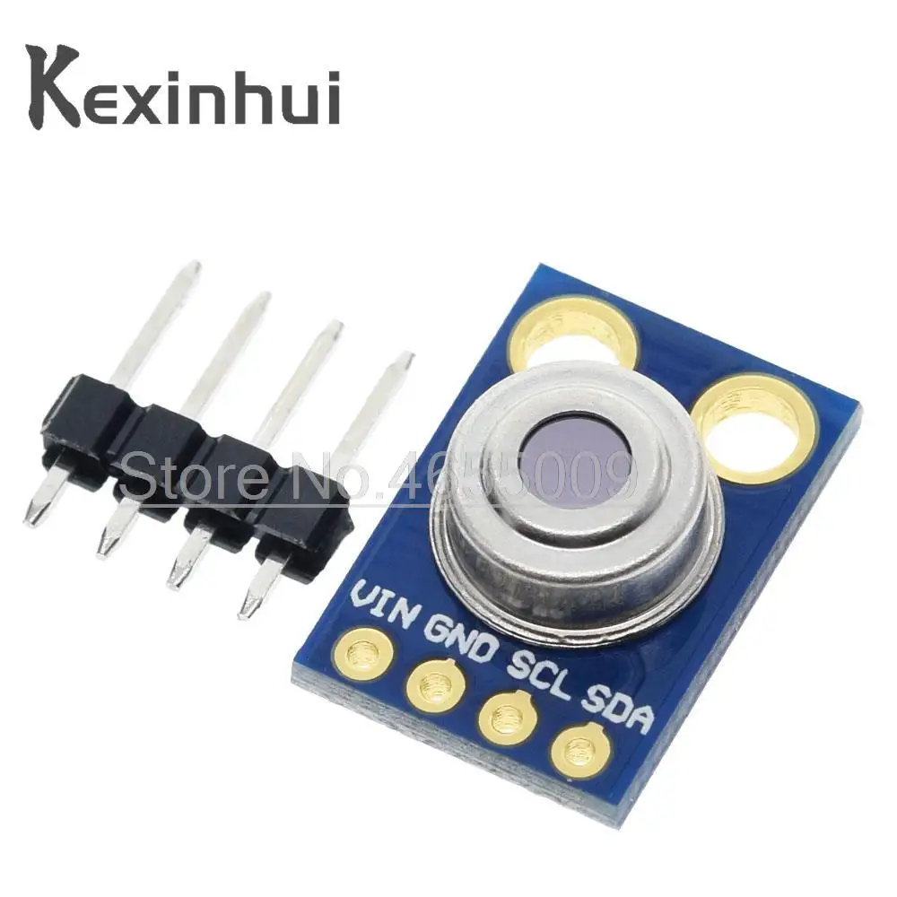 Модуль сенсора температуры инфракрасного неконтактного измерения GY-906 MLX90614 MLX90614ESF с интерфейсом IIC и совместимостью IR.