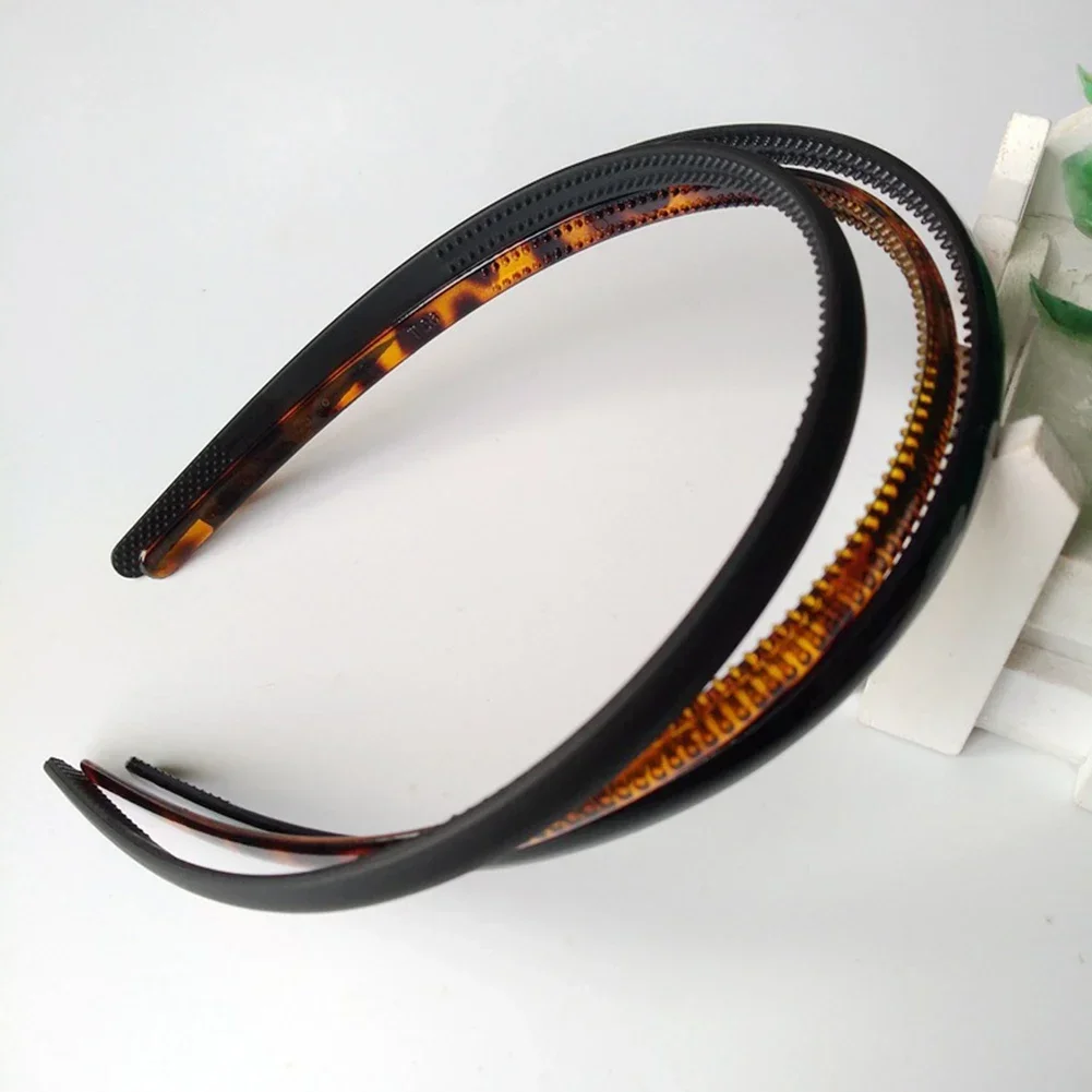Пластмассовый Леопардовый модный мужской женский унисекс черный ободок для