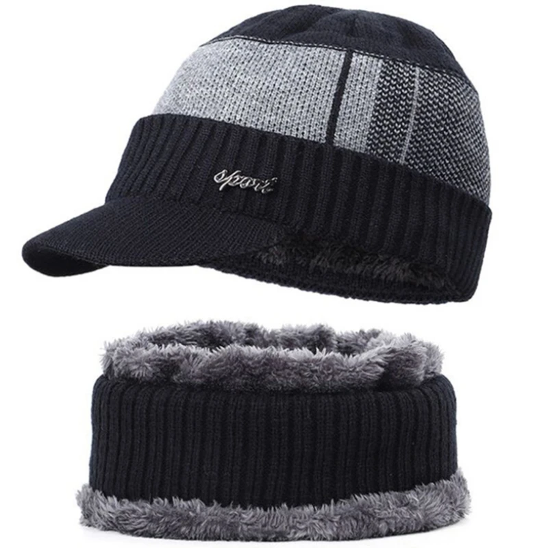 

Male Winter Skullies Beanie Hat Men Women Wool Scarf Caps Set Balaclava Scraf Gorras Bonnet Knitted 2022 Warm Cpas Fashion 2022