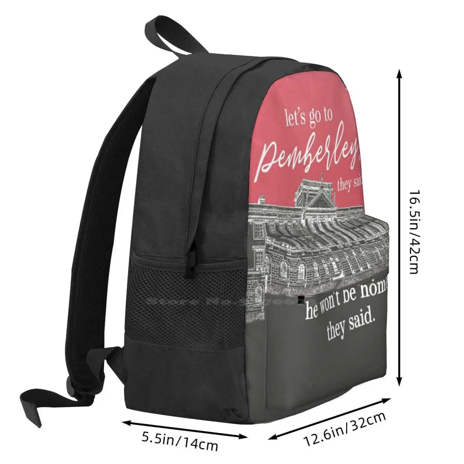 Пойдем в Пемберли они сказали что вместительный школьный рюкзак сумки для