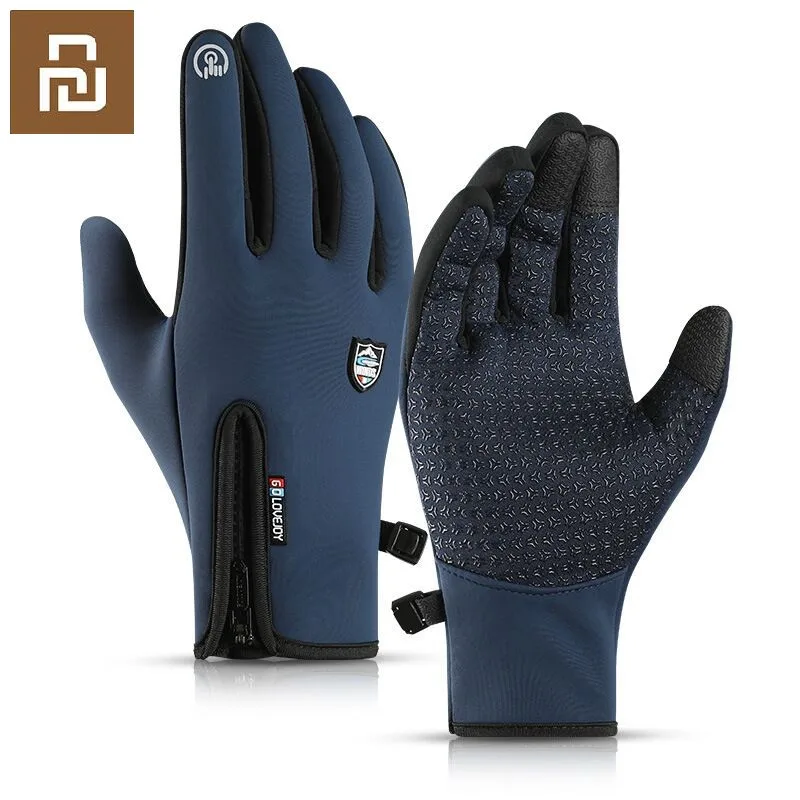 

Youpin Winter Thermal Gloves Waterproof Windproof Outdoor Sports Warm Cycling Gloves Full Finger Touch Screen Glove Men Women