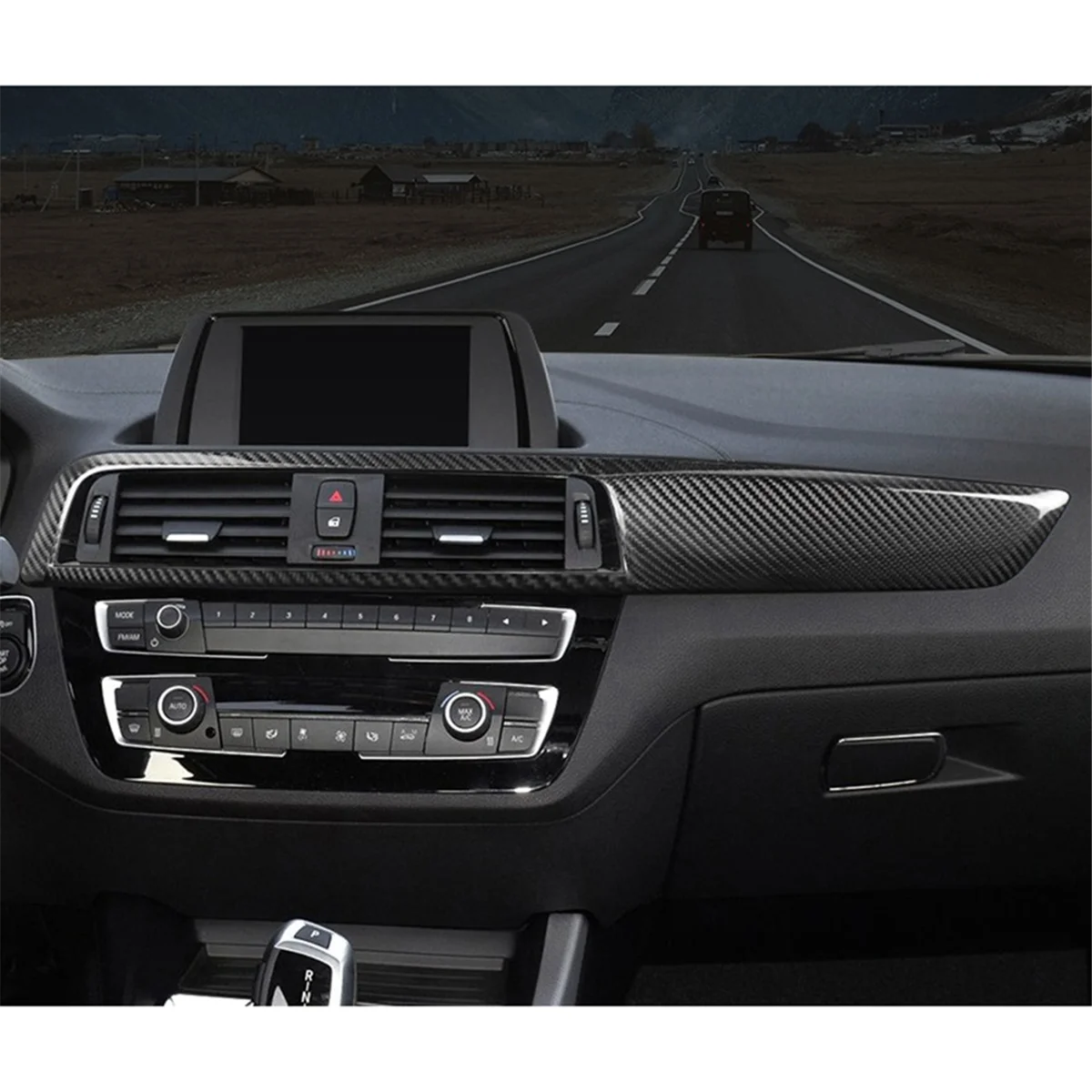 Настоящее углеродное волокно крышка приборной панели автомобиля для BMW F20 F21 F22 F23