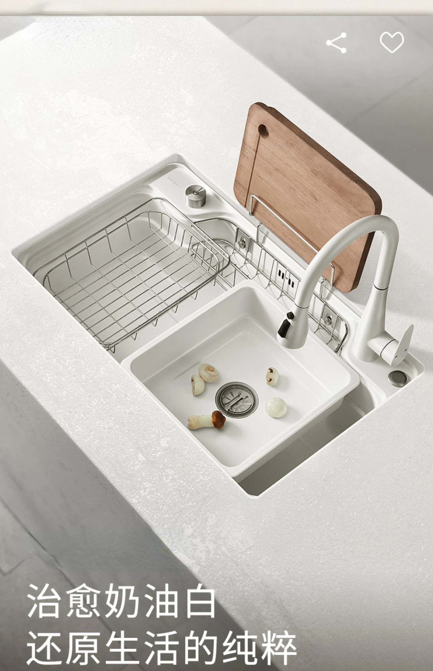

White Japanese Style Large Single Sink Washing Basin 304 Stainless Steel Kitchen Sink Sink Basin Drop-in Sink Dishwashing