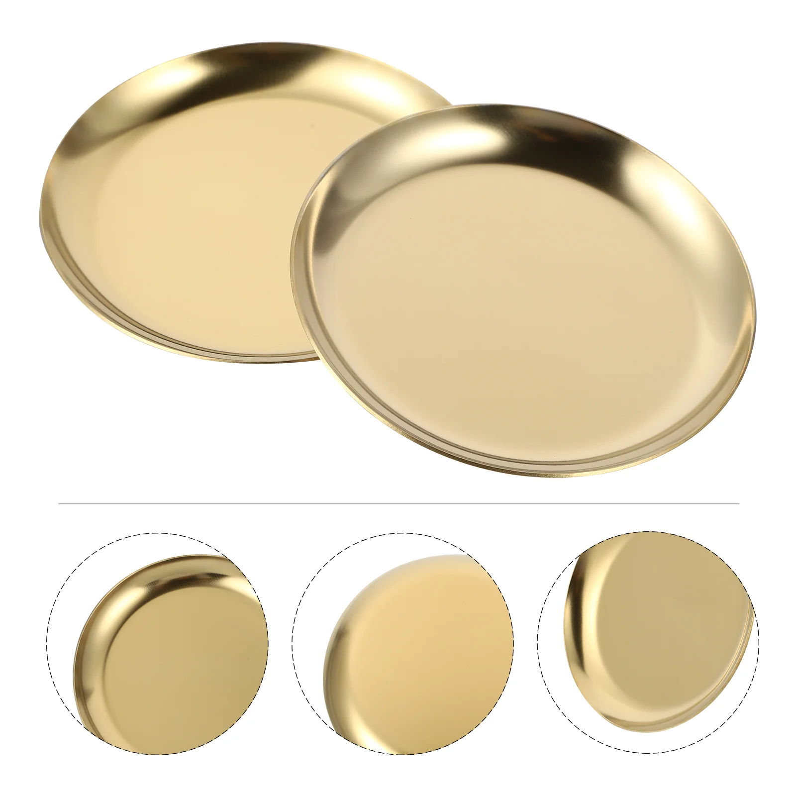 

Home Decoration Trinket Tray Hand Towel Tray Bracelet Dish Stainless Steel Jewelry Dish Earring Tray