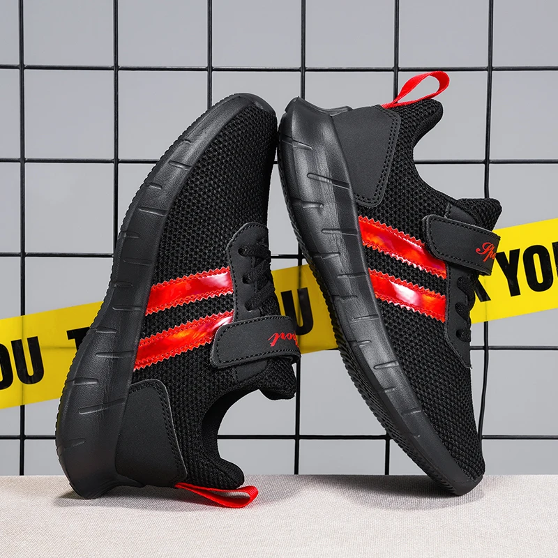 2022 Breathable Mesh Kids Sneakers Sport Boys Shoes for Girls Non-Slip Outdoor Walking Running Children Casual Shoes