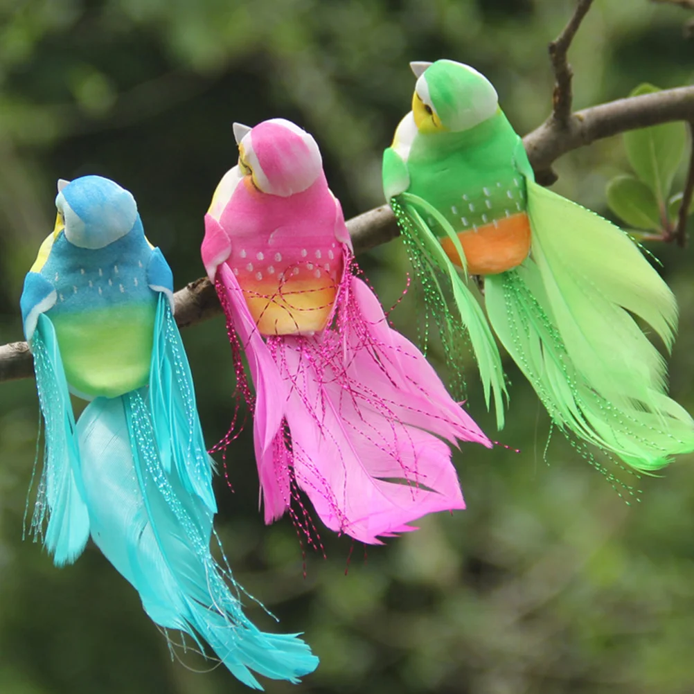

Bird Birds Artificial Christmas Ornament Decoration Clips Branch Table Landscape Miniature Tress Decor Ornaments Decorativeparty