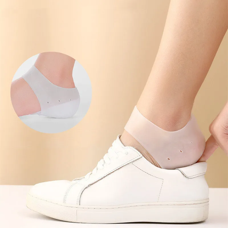 

Silicone Heel Protector Protective Sleeve Heel Spur Pads For Relief Plantar Fasciitis Heel Pain Reduce Pressure On Heel 1 Pair