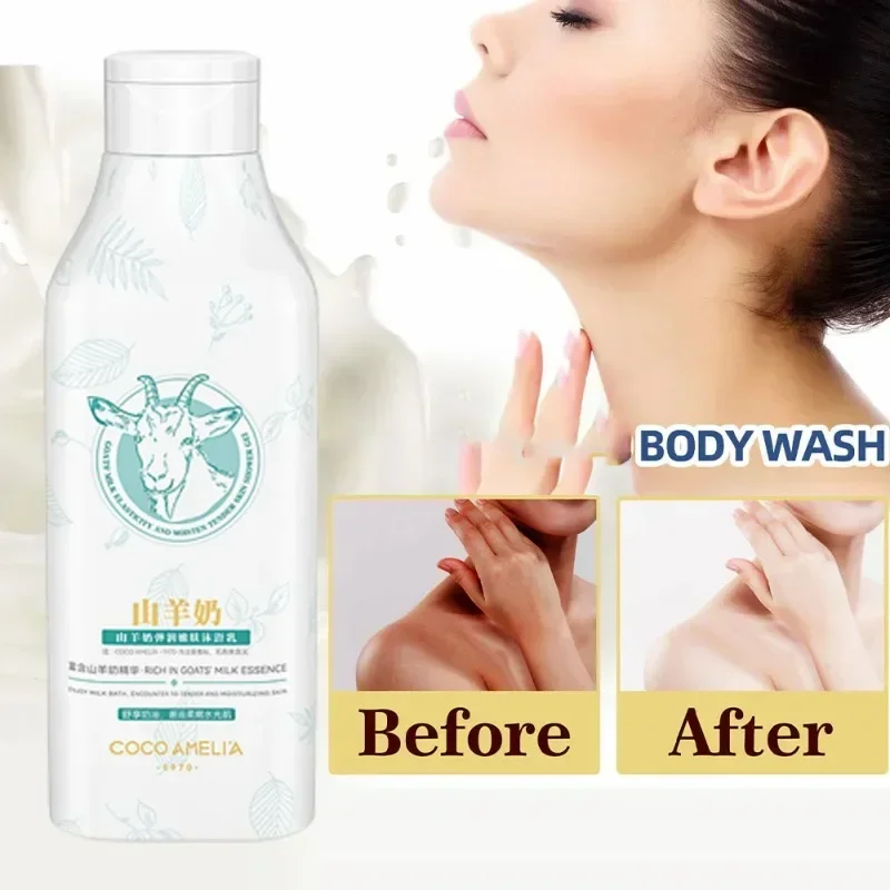 

Goat Milk Body Wash Nicotinamide Whitening, Brightening, Cleaning, Shrinking Pores Moisturizing Long-lasting Scented Shower Gel