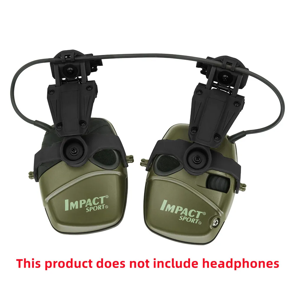 Tactical Headset ARC Rail Adapter Tactical Helmet for Howard leight Impact Sport Airsoft Hunting Shooting Sport Headphone