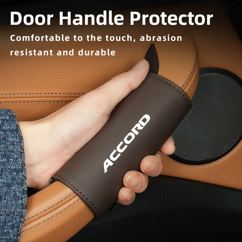 2/4 шт. защитная ручка для двери автомобиля кожаная чехол против царапин