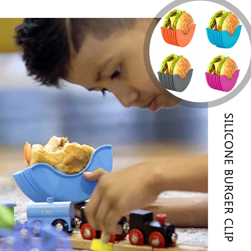 Держатели для бургеров силиконовый гигиенический многоразовый держатель