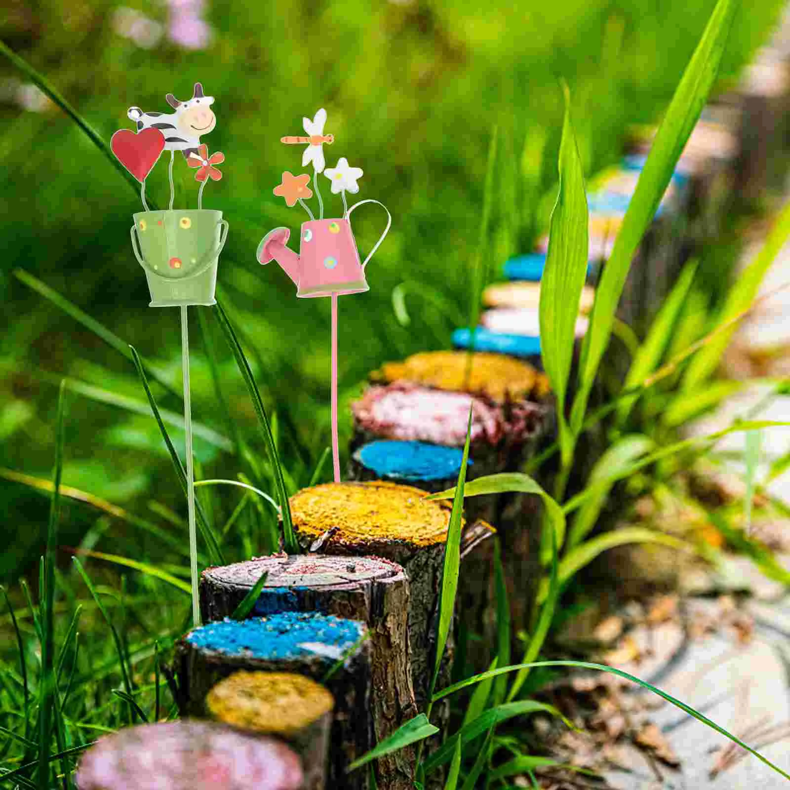

5Pcs Garden Plant Pick Flower Plant Pot Pick Garden Floral Arrangement Decor
