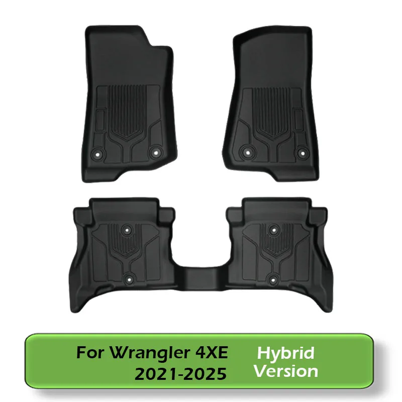 

BEVO для Jeep Wrangler JL и 4XE 4-дверные напольные коврики из ТПЭ, грузовой вкладыш, водонепроницаемый, нескользящий, всепогодный, защитный коврик на спинку багажника